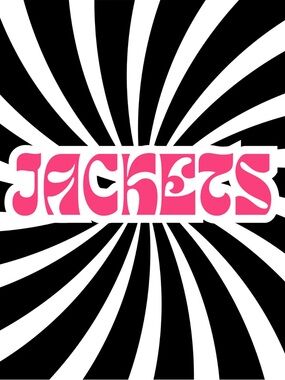 Pink 'JACKETS' Graphic Sign